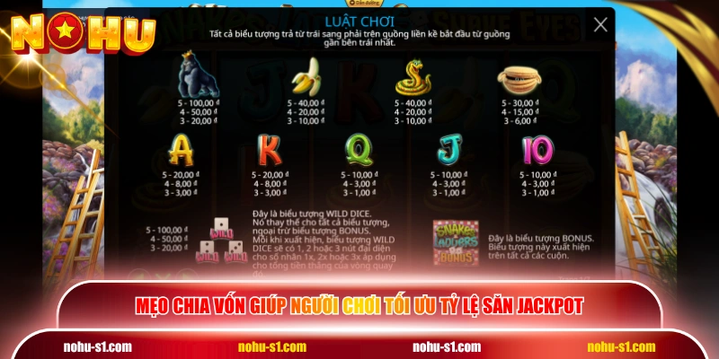 Mẹo chia vốn giúp người chơi tối ưu tỷ lệ săn jackpot